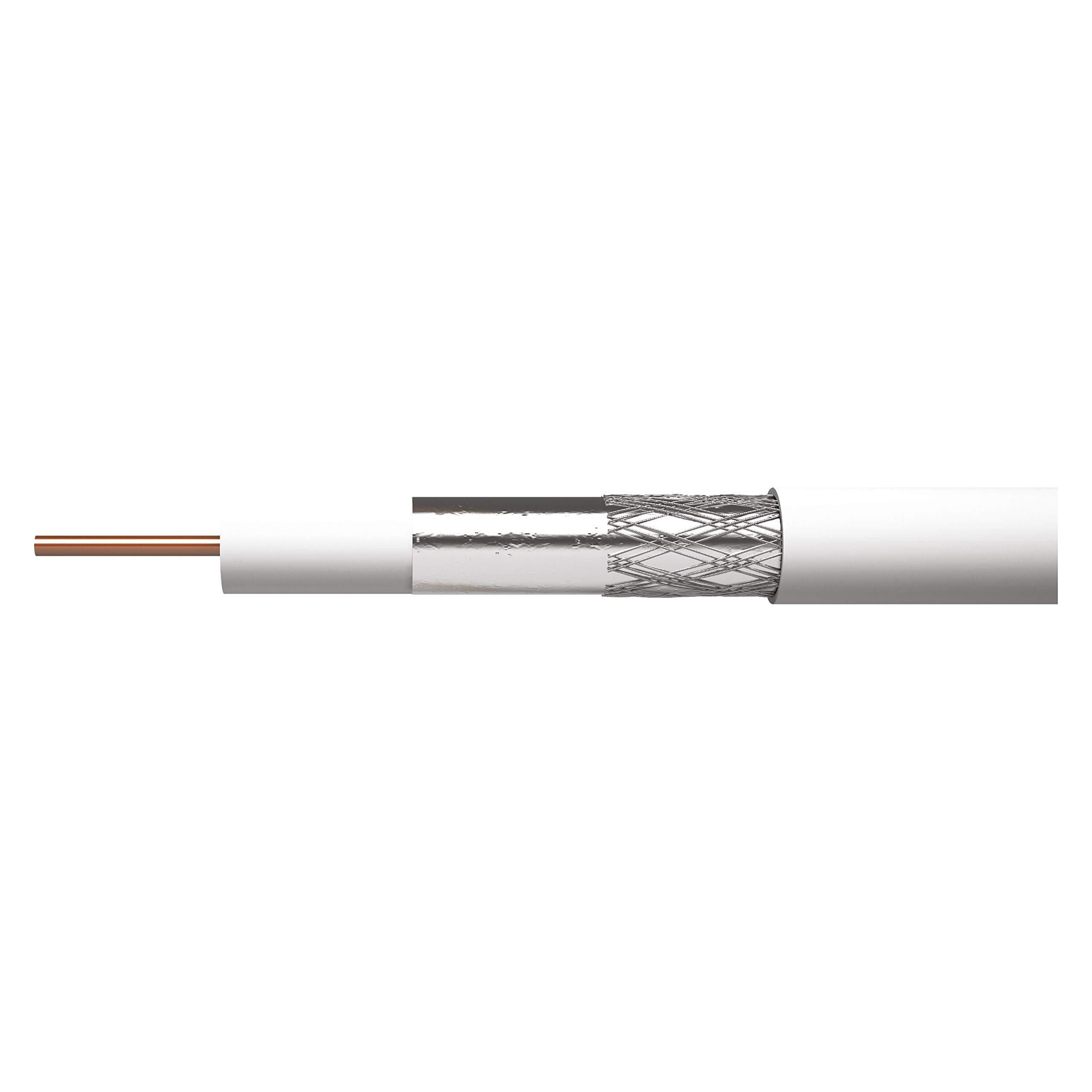 EMOS S5141 - Cavo coassiale per antenna, 100 m, per SAT, TV e CCTV, tipo CB100F, doppia schermatura, 75 dB, resistenza 75 Ohm