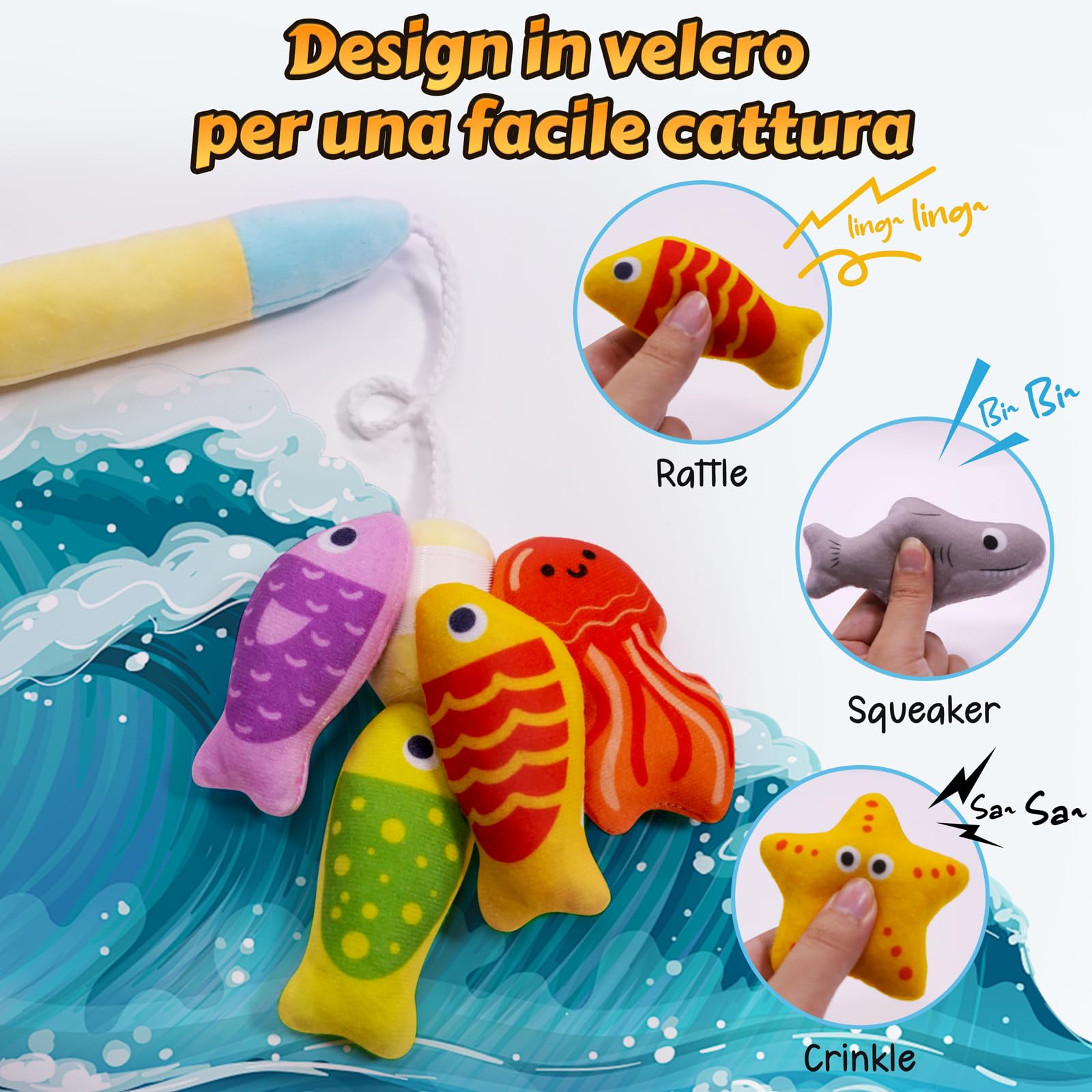 YOBEIC Montessori Giocattoli per bambini di 1 anno, Giocattoli da gioco prescolare per bambini, Giocattoli per bambini 1, 2 e 3 anni, classificazione dei colori, Regali per bambini che imparano le