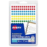 Avery 05795 Color Coding Labels, 1/4-Inch, Dia, Removable, 768/PK, Assorted – view 1