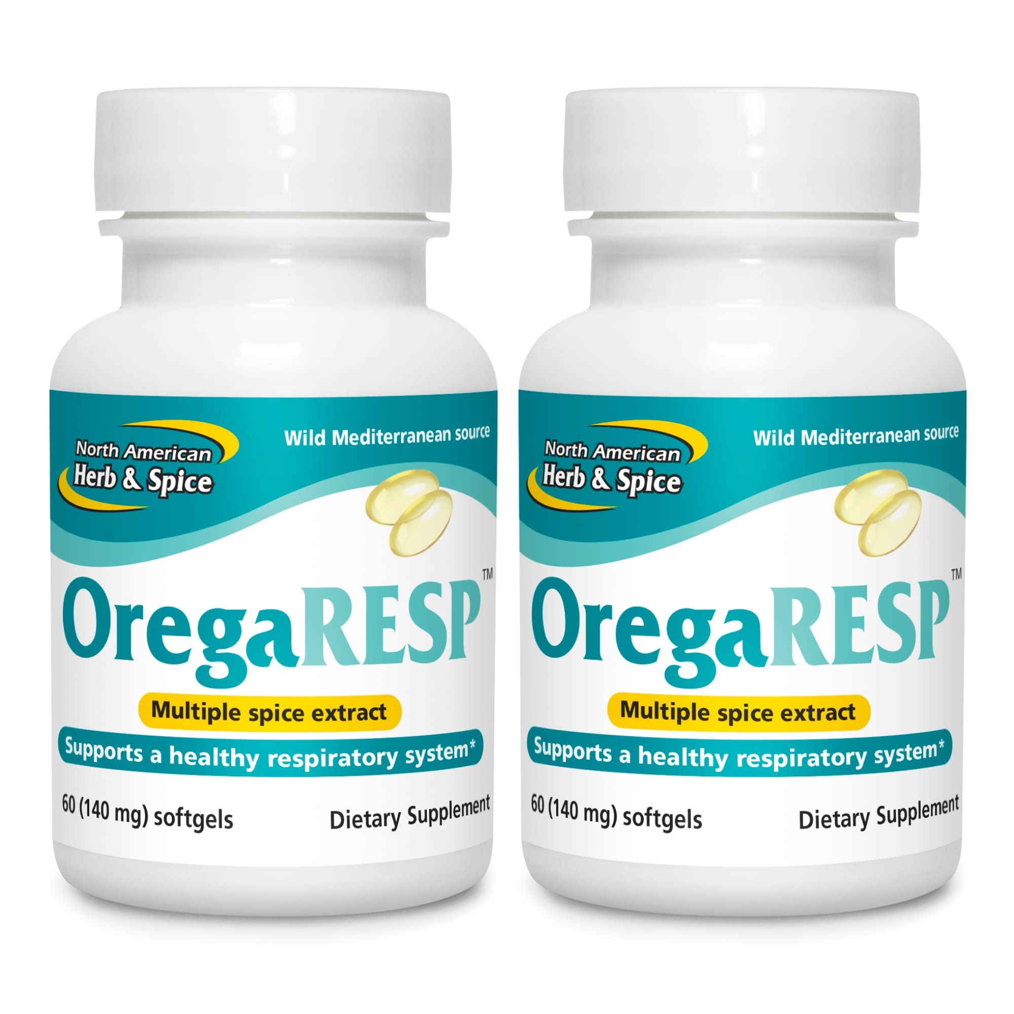North American Herb & Spice OregaResp P73 - 60 Softgels - Pack of 2 - Supports Immune & Respiratory 