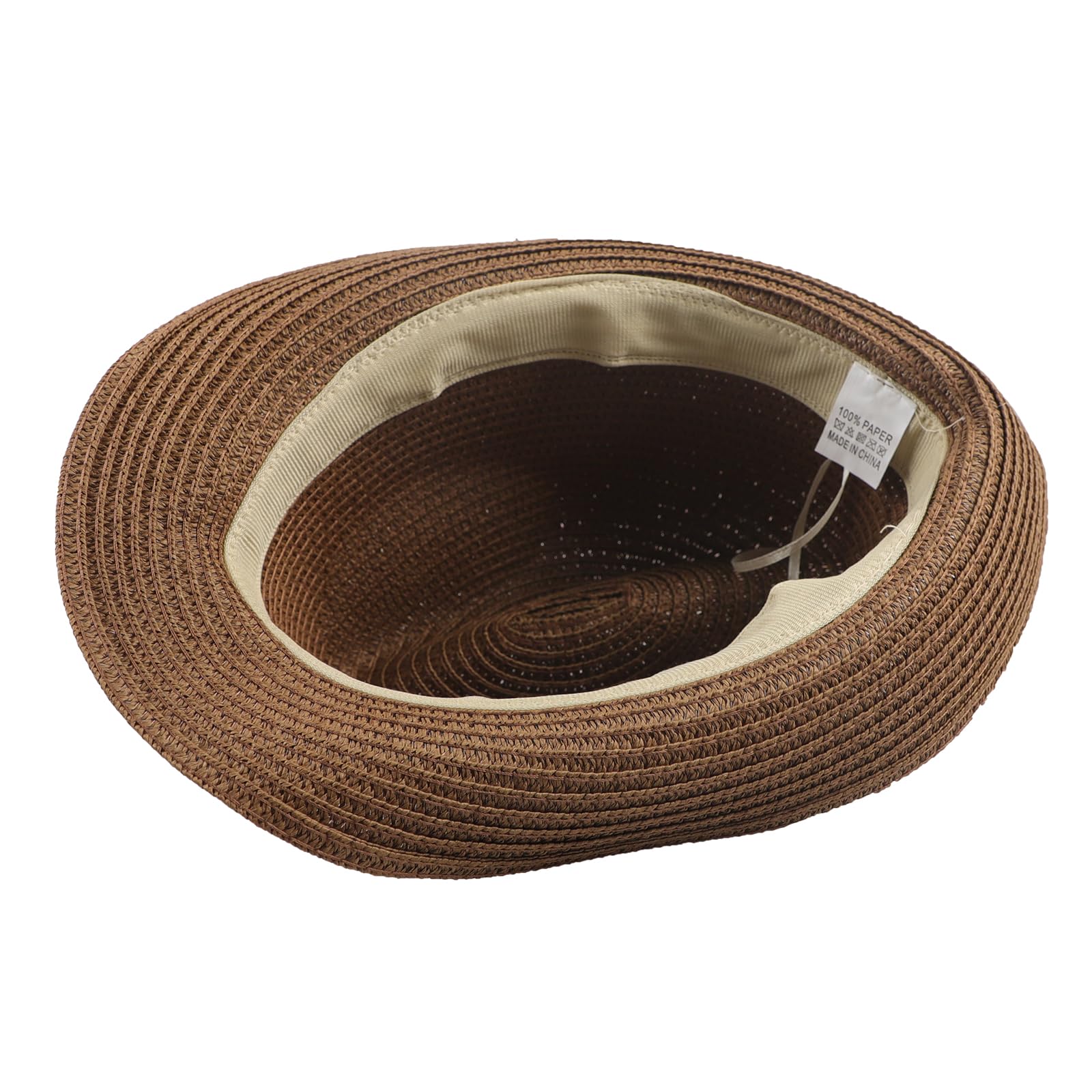 Strohhut Herren Panamahut Cowboyhut Stroh Sommerhut Westernhut Faltbarer Panamahut mit Kinnriemen Breite Krempe Sonnenhut Anti-UV Sonnenschutz Strandhut Sommerhut Strohkappe