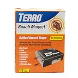 T256 Poison Free Roach Magnet Trap and killer with Exclusive Pheromone Technology - Kills Ants&comma; Spiders&comma; Scropions&comma; Silverfish&comma; Crickets&comma; and More - 12 Traps