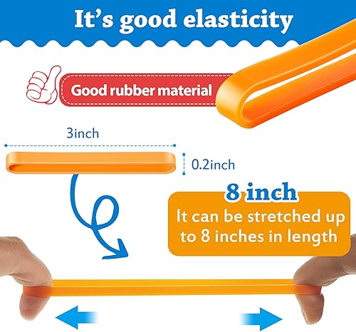 Miniatura 3 de 36 bandas de goma de silicona de 3 pulgadas, bandas elásticas de goma de envoltura de colores surtidos para cartera, tarjeta, muñeca, cajas de