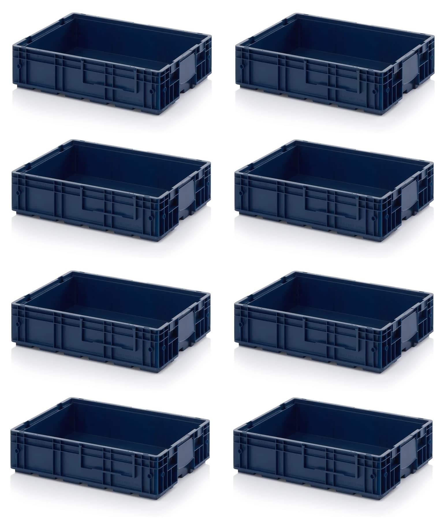 8 contenitori R-KLT 60 x 40 x 14,7 * Portaoggetti blu 60 x 40 x 15 Euro contenitore industriale KLT 6415