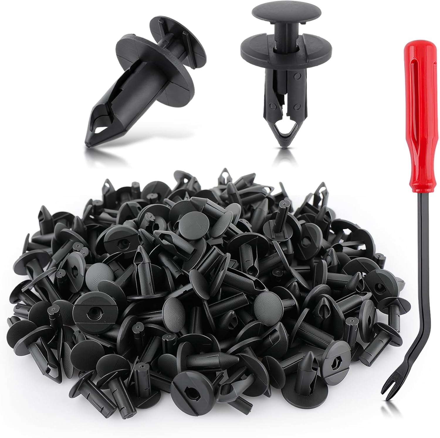AUTOKAY 100pcs ATV UTV Body Fastener Rivets Push Pin Fender Clips Fit for Suzuki King Quad Vinson for Honda Acura Rancher Can Am 293150089 Polaris 7661855 RZR Ranger for Kawasaki Plastic Fender Clips
