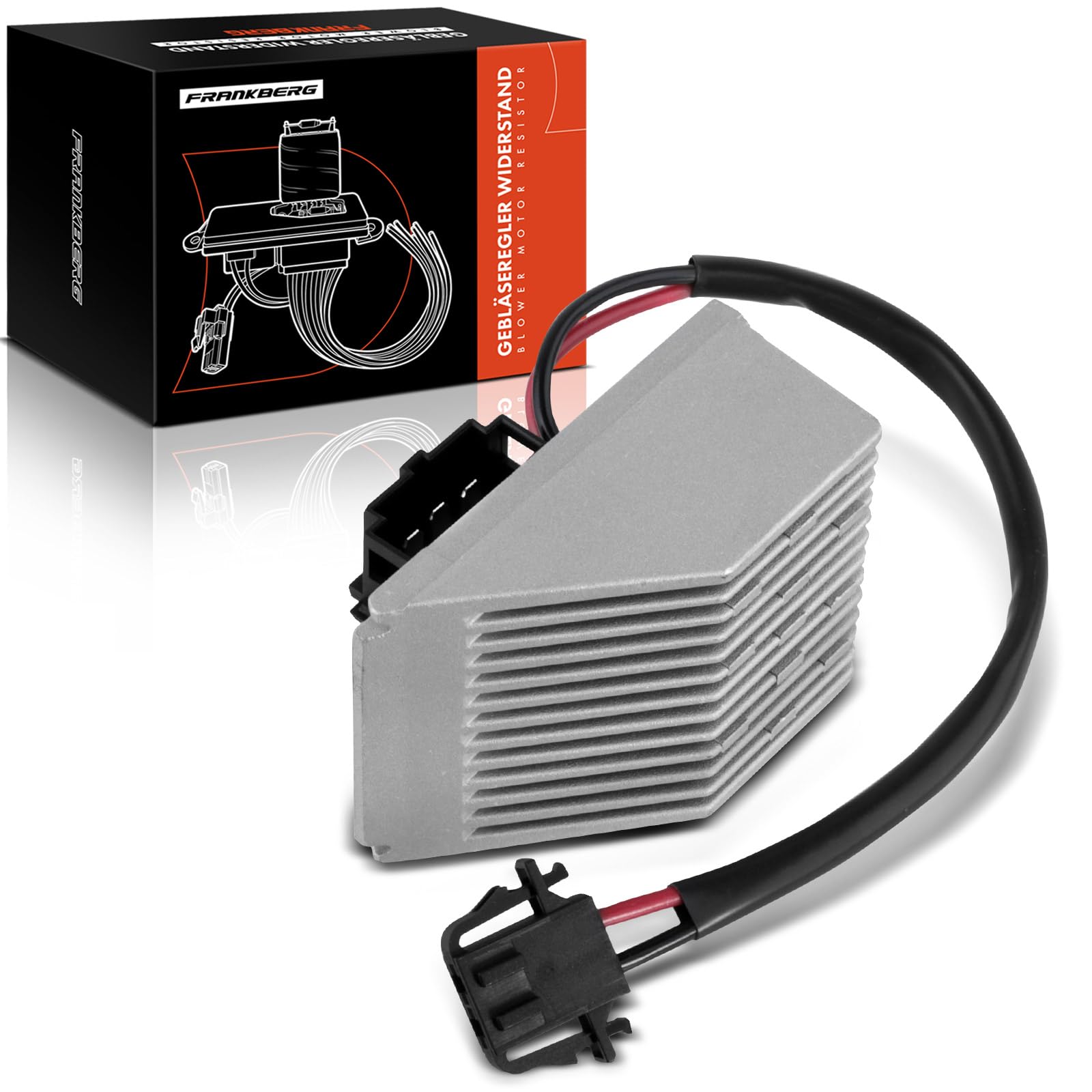 Frankberg Resistenza di riscaldamento Regolatore del ventilatore 6 Poli Compatibile con Polo 6C1 6R1 Polo 9A 9N Ibiza IV 6J5 6P1 Fabia III Station Wagon NJ5 Fabia II 542 Replace# 6Q1907521B