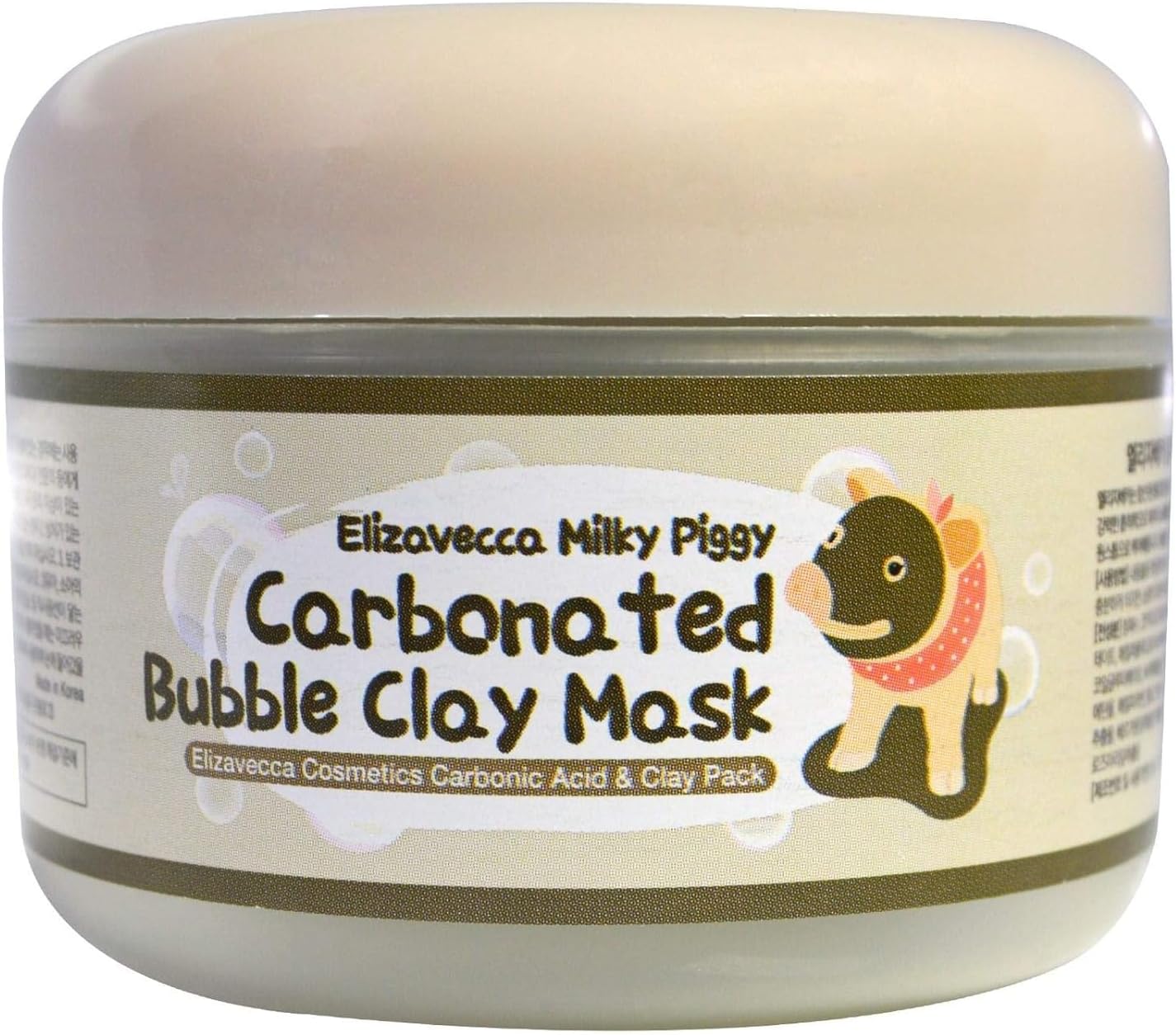 Elizavecca Milky Piggy Carbonated Bubble Clay Mask 100g, Damage Control, Skin Exfoliating, Pore Tightening