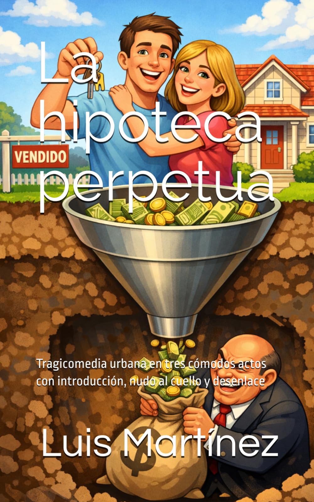 La hipoteca perpetua: Tragicomedia urbana en tres cómodos actos con introducción, nudo al cuello y desenlace