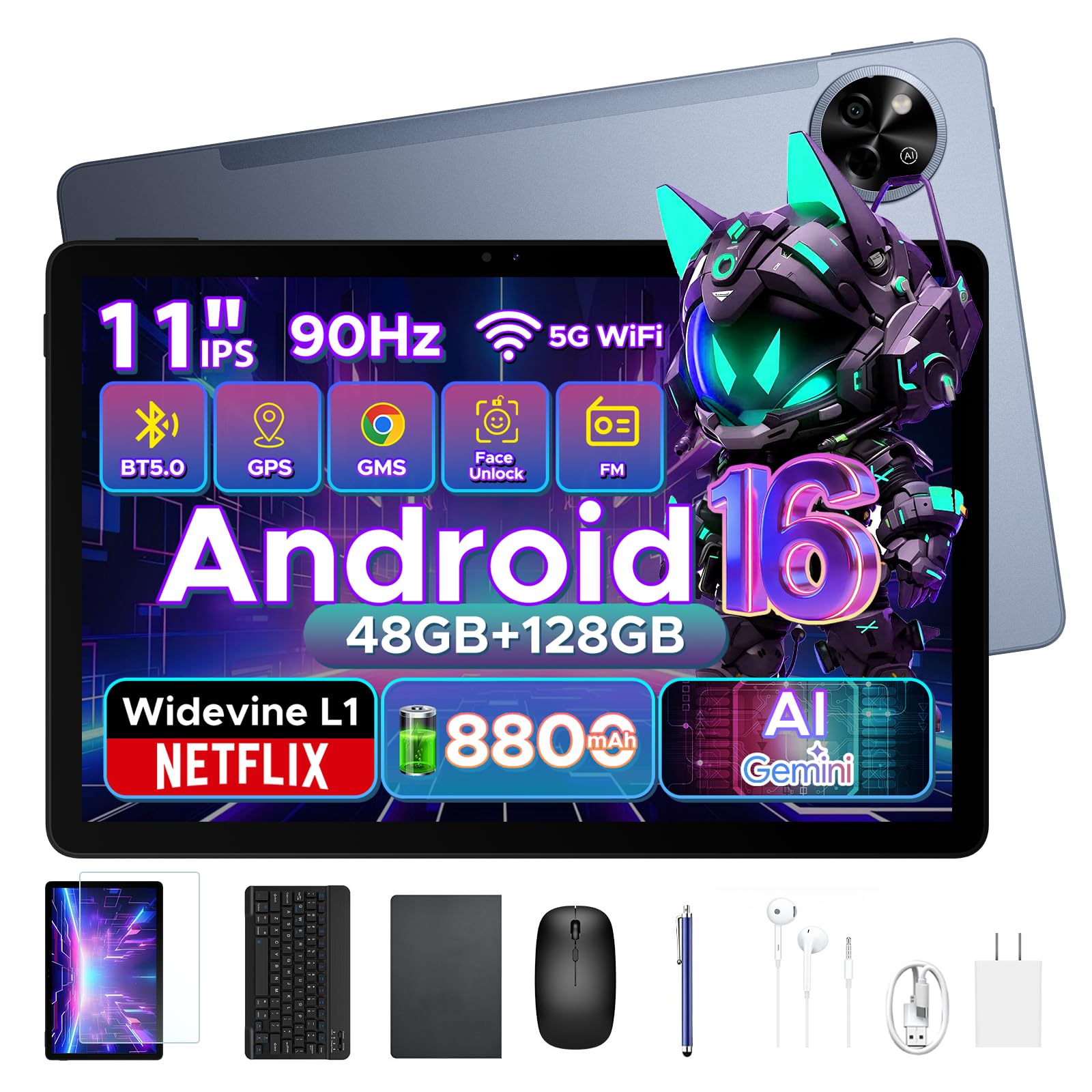 POCKAM P11 Android 16 Tablet 11 Inch 90Hz -60 : Amazon.ca: Electronics