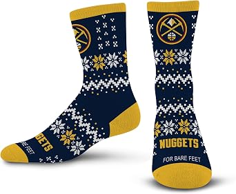 For Bare Feet Team Sweater Crew Sock NBA Large
