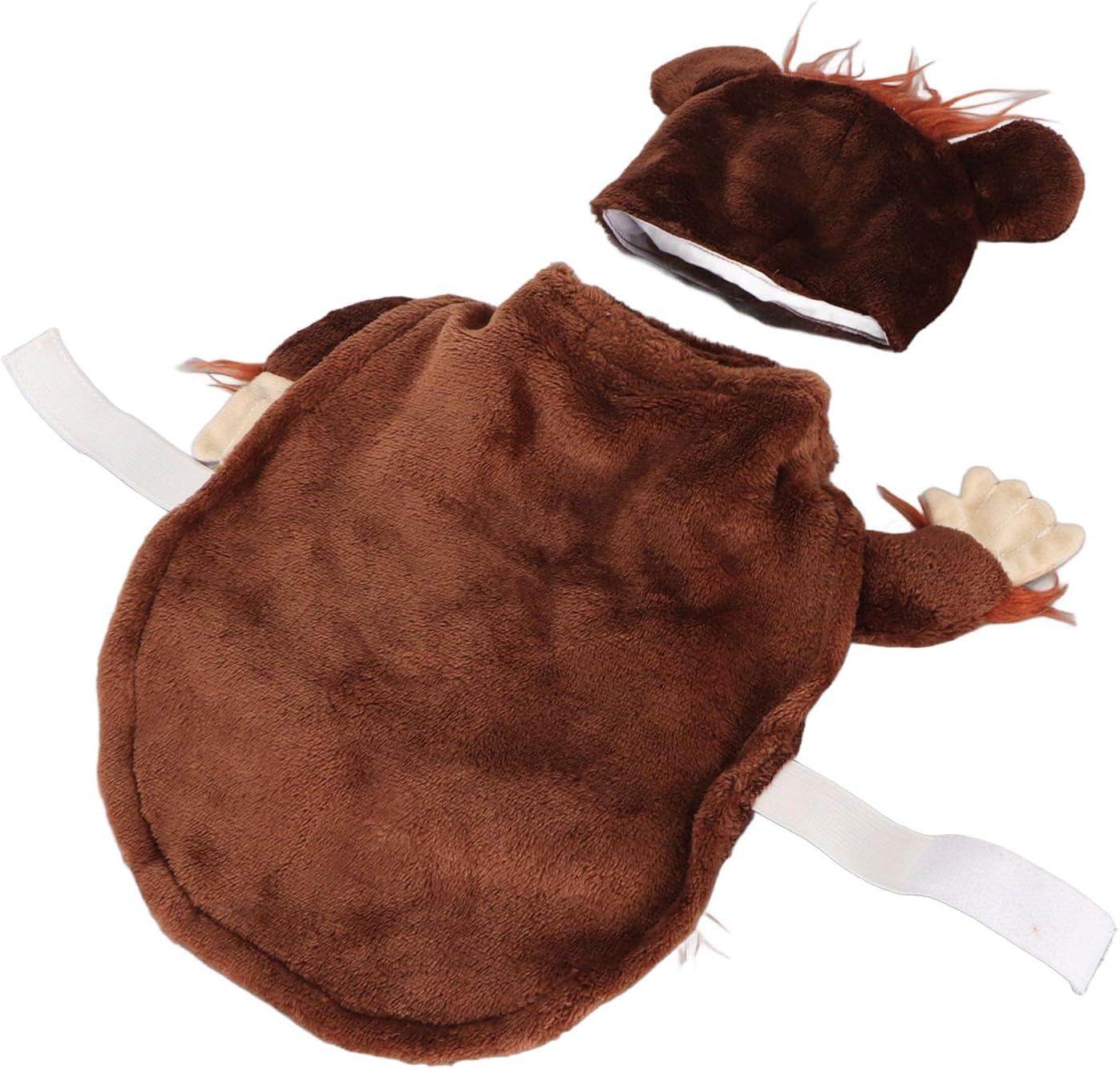 Holiday Dog Costume, Warm Monkey Appearance Pet Cosplay Clothes Soft Breathable Easy to Take Off for Daily for Outdoors (XL)