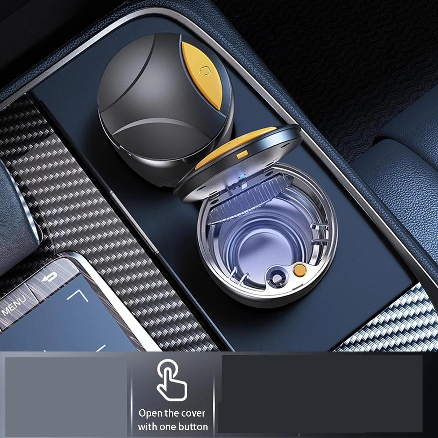 Automotive Ashtrays Detachable Smokeless Ash Tray Car Ashtray with Lid