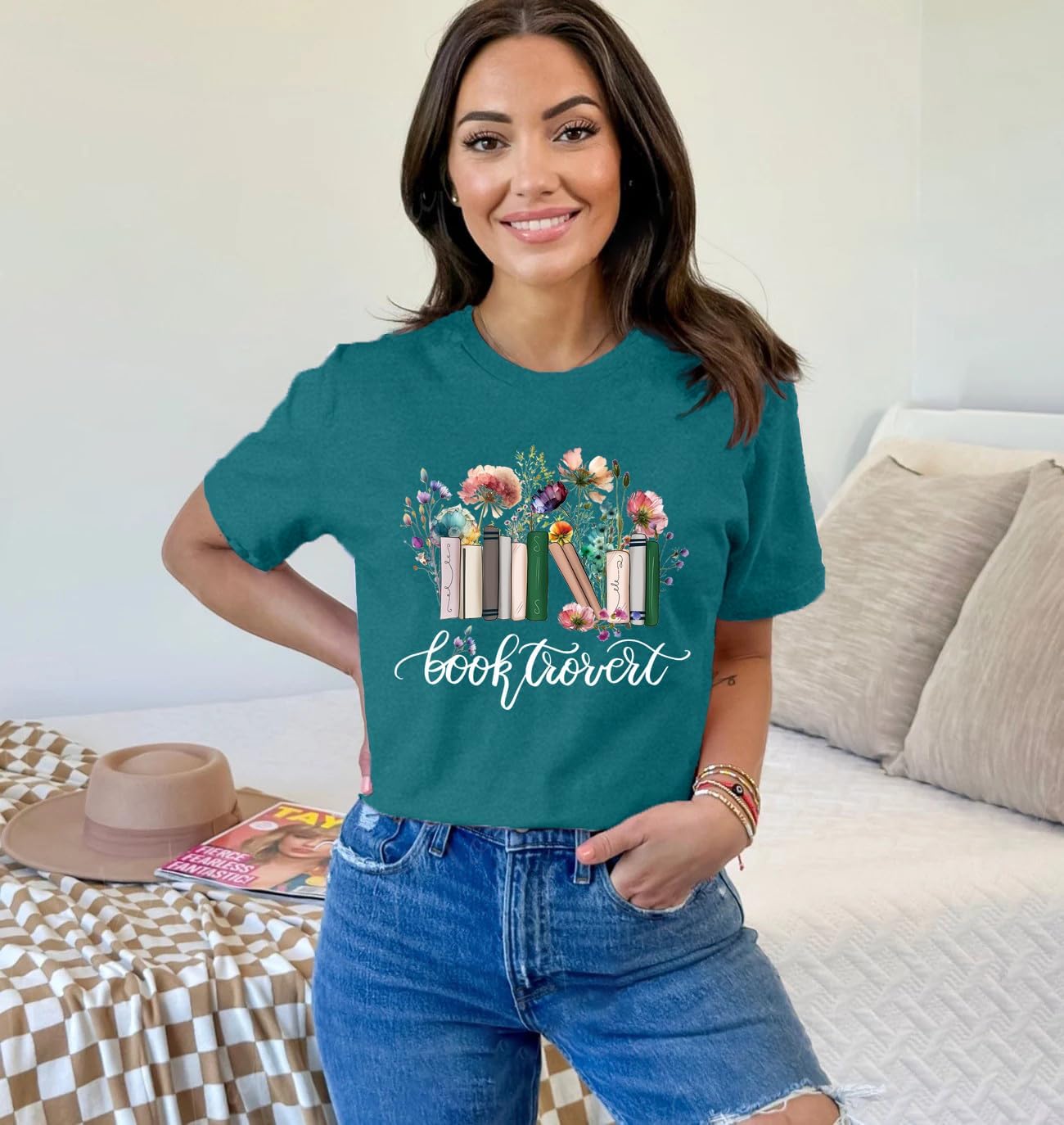 Reading Shirt for Women Freedom to Read Books T-Shirt Bookworm Shirts - Image 2