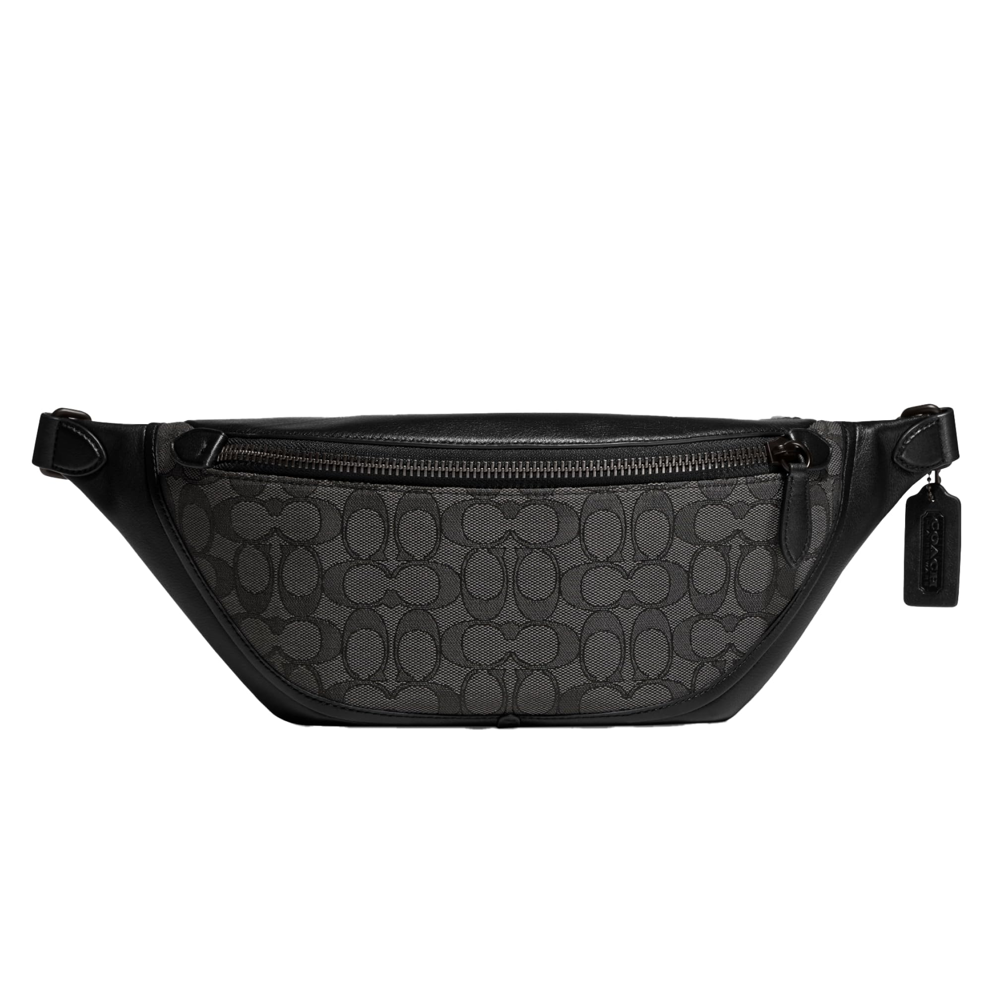 Amazon | COACH Leagueベルトバッグ シグネチャージャガードチャコール