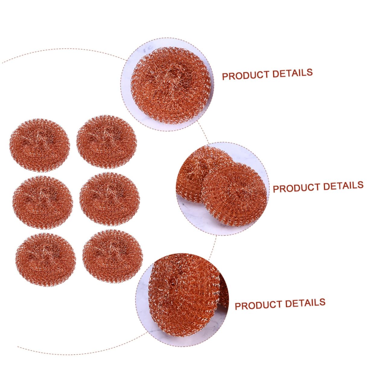 DECOMELODY Soldering Tip Cleaning Wire Ball Cleaning Ball Kit 6pcs for Soldering Iron