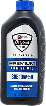 Exmark 135-2568 Engine Oil 10W-50 Full Synthetic 1 Quart Bottle