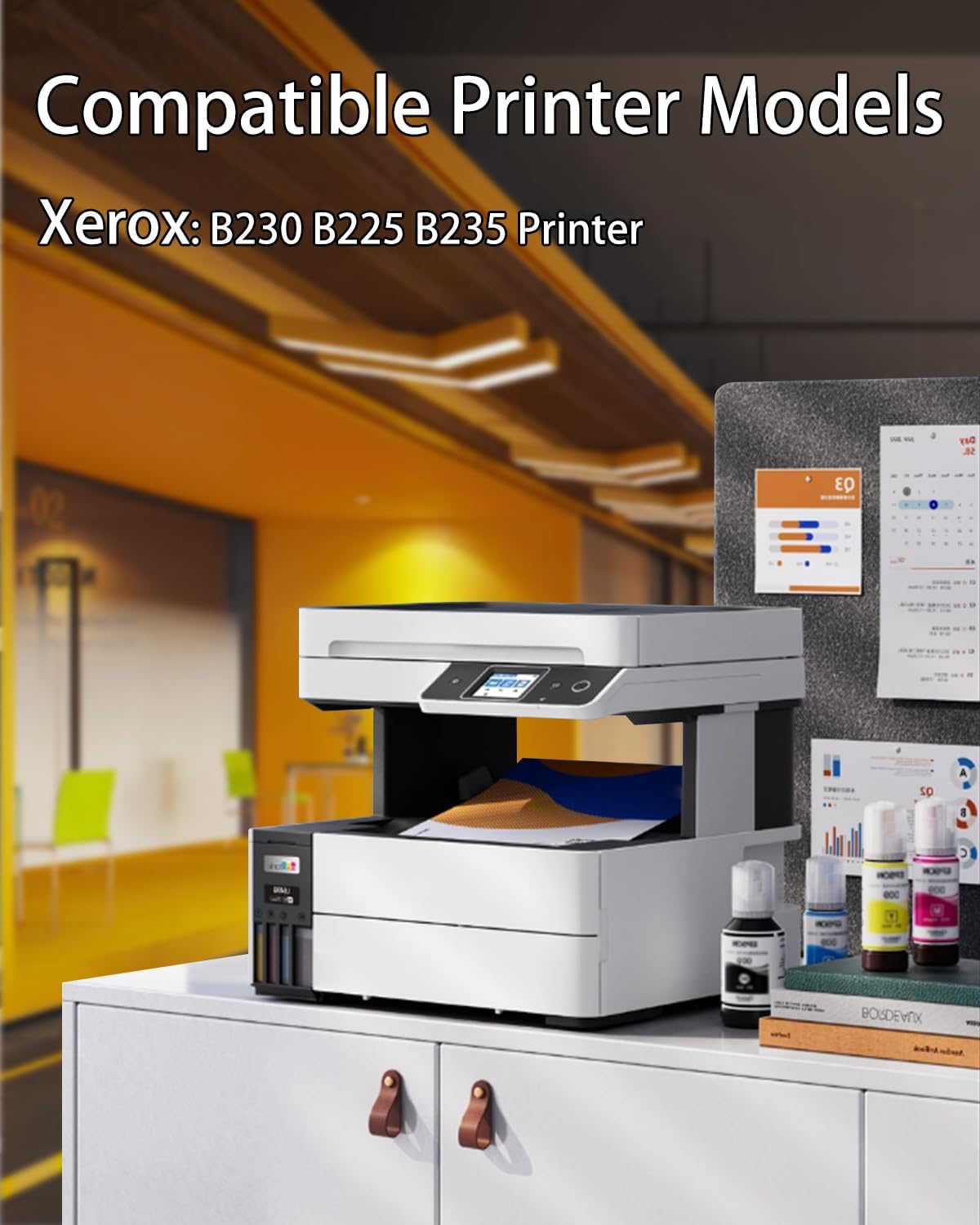 K-ZIN B230 B225 B235 Black(3000 Page,with Chip) Toner Cartridge Compatible with Xerox B230 B225 B235 Printers Replacement for 006R04400 006R04401 Black Toner Cartridge(1-Pack)