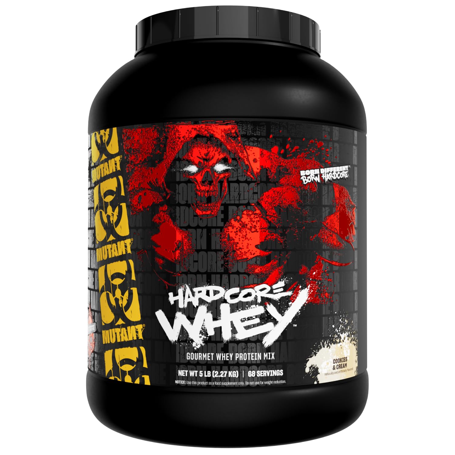 Protéine de lactosérum triple Mutant Pro goût cookie et creme en format de 2.27 kg - 15