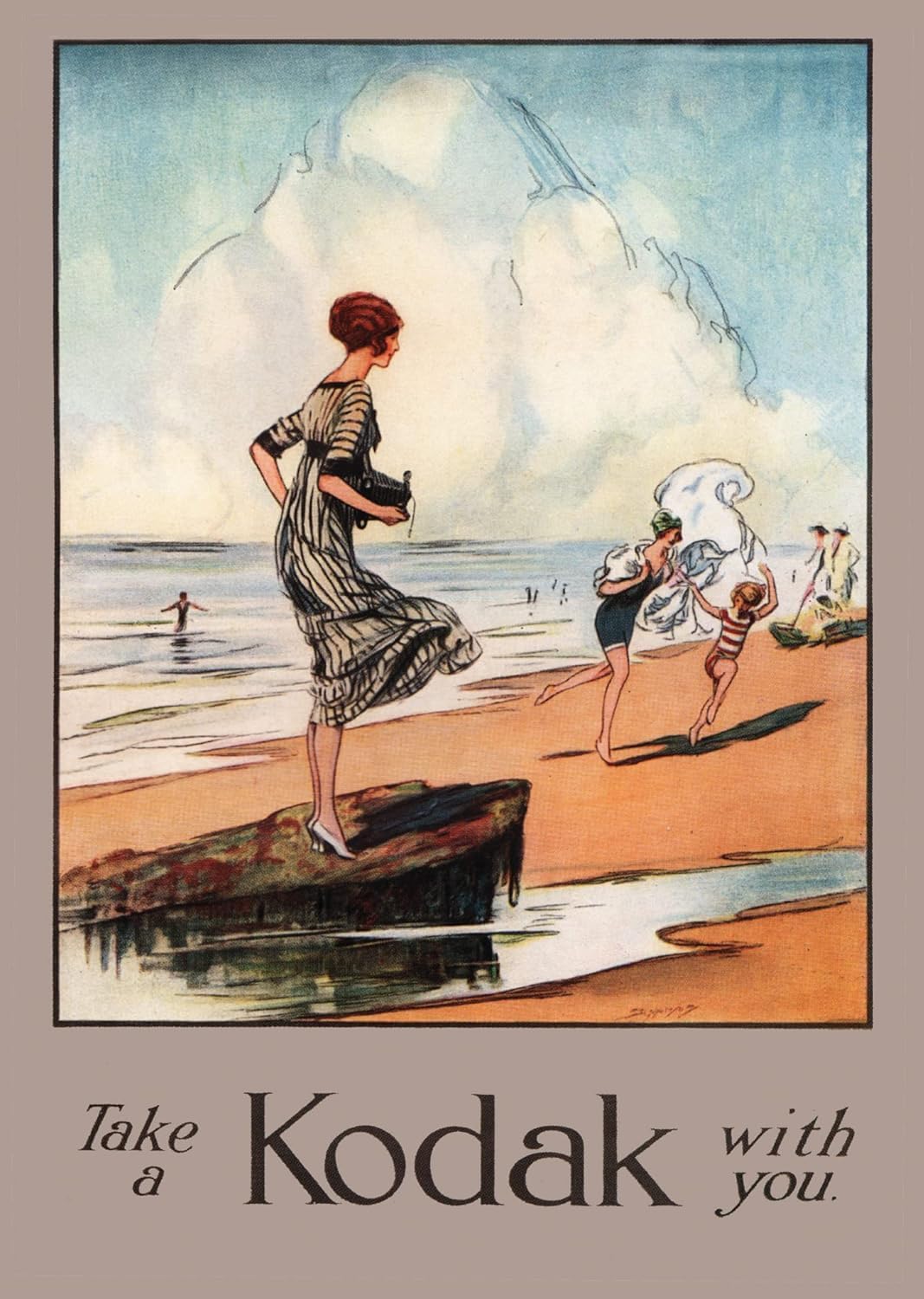 Rpw Roystone Print Works Vintage Kodak Travel Advertising Poster Wall Art Print A4 & A3 (A3 297 X 420Mm)