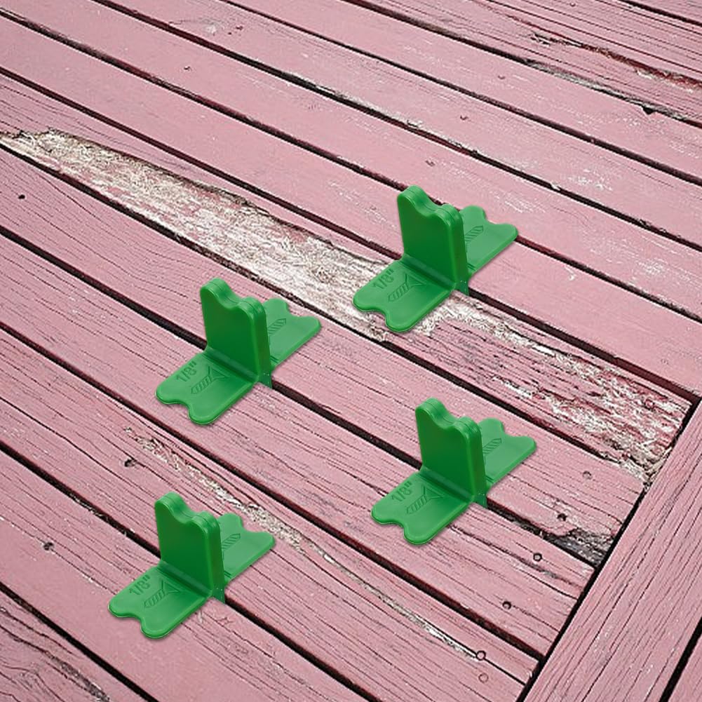 WEBEEDY 12 Pcs ABS Deck Spacer Tool with 4 Thicknesses 1/16", 1/8", 3/16", 1/4" - Image 4