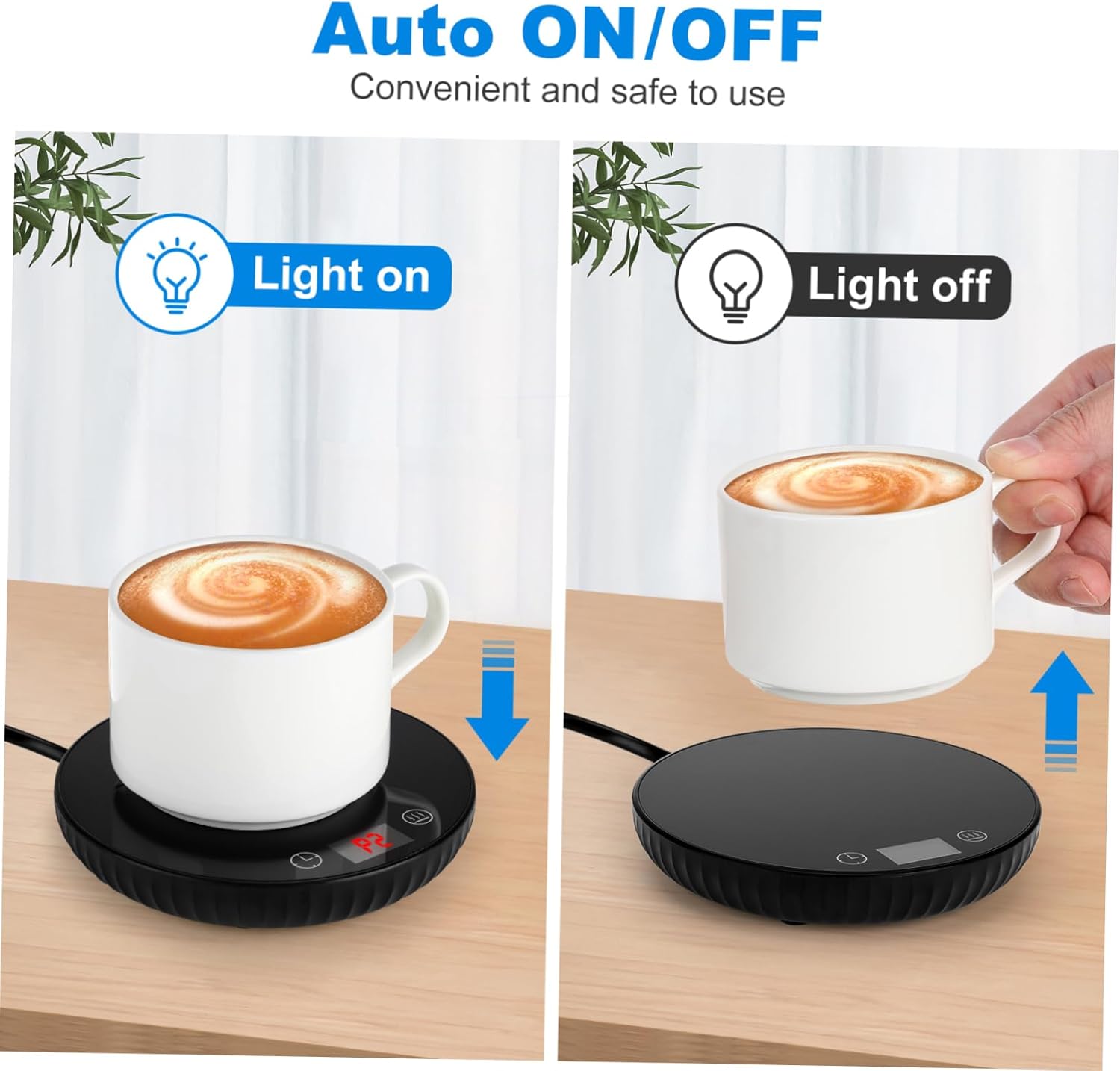 Electric Mug Warmer Reusable Cup Warmer for Desktop Thermal Coffee Mug Camping Coffee