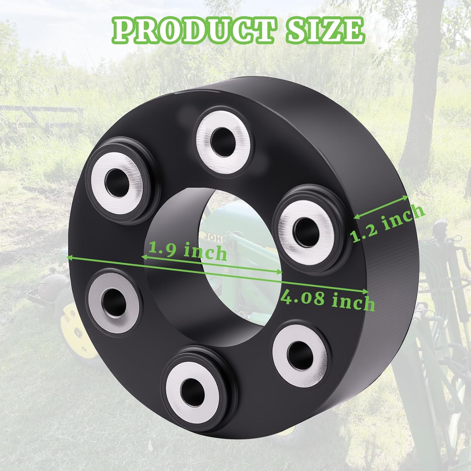 Driveshaft Isolator AM101286 Compatible with John Deere 322 330 332 1420 1435 1445 Garden Tractor F912 F915 F925 F932 F935 Front Mower Replacement Parts Models 030000 Serials Not Fit 030001 Higher