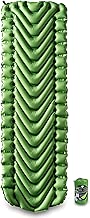 KLYMIT STATIC V Sleeping Pad, Lightweight, Outdoor Sleep Comfort for Backpacking, Camping, and Hiking, Inflatable Camping Mattress - coolthings.us
