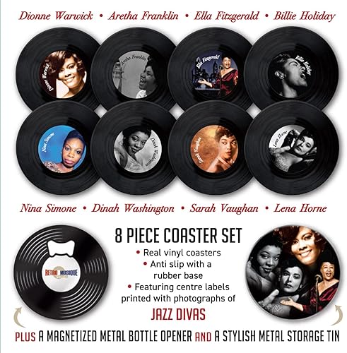 Miniatura 2 de Jazz Divas - Juego de posavasos (8 piezas)