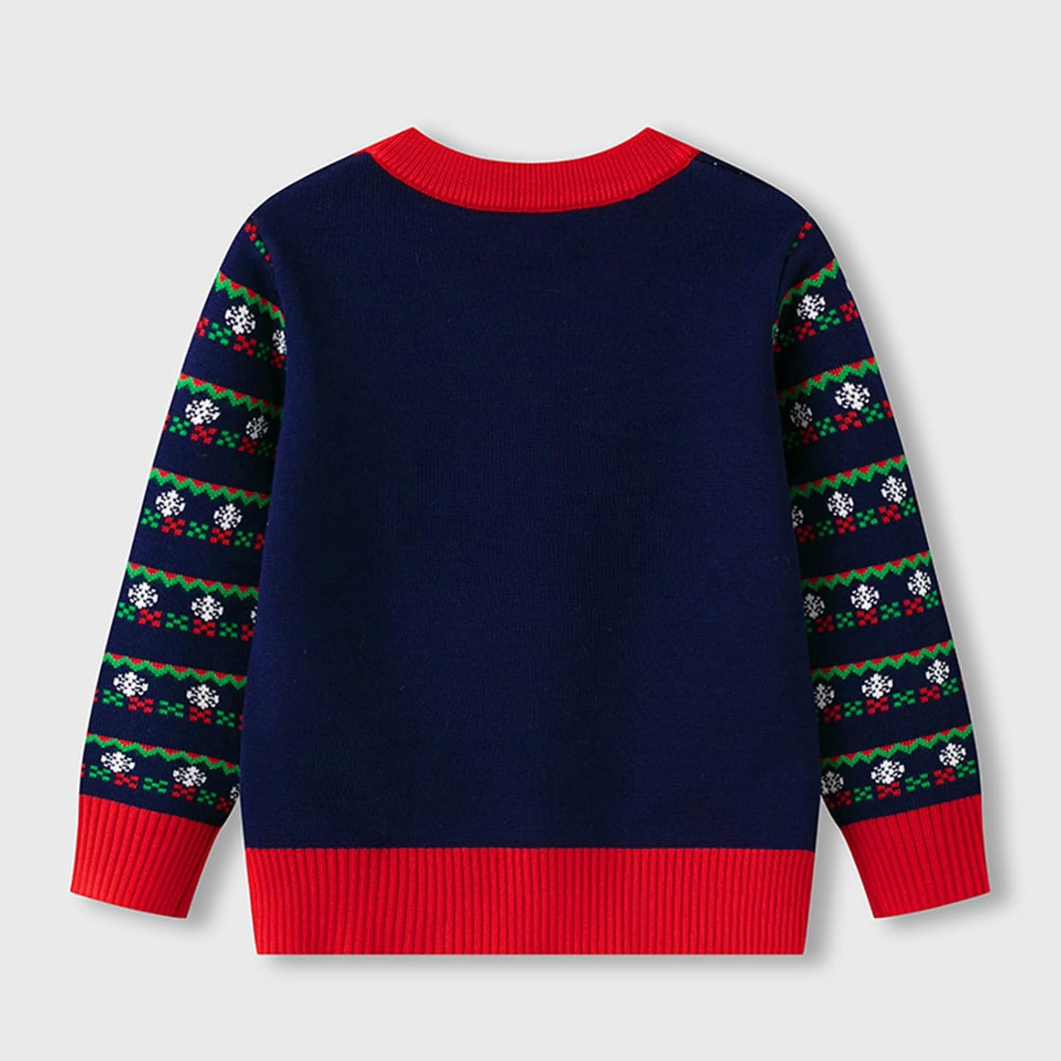 Kid's Christmas Santa Claus Sweater Boys Girls Xmas Long Sleeve Winter Pullover Tops 3-7 Year