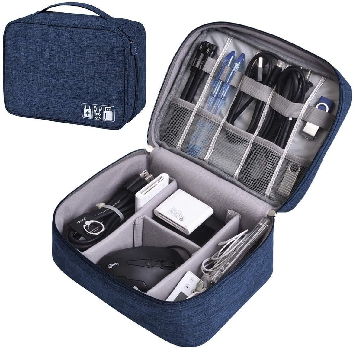 ZEBRONIX Electronics Organizer Bag/Travel Padded Bag Cable Organizers Pouch Carrying Case for Hard Disk, Adapter Organizer Bag(MUlti use)(Medium)-image-40