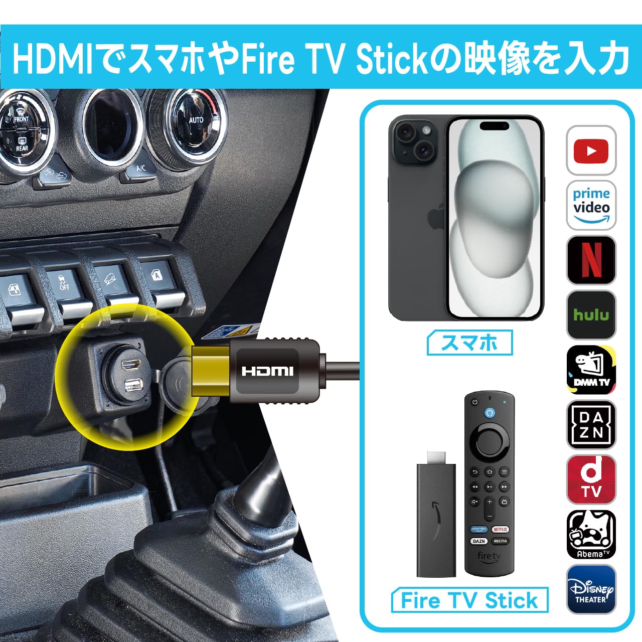 Amazon.co.jp: ビートソニック USB/HDMI延長ケーブル USB18 ジムニー