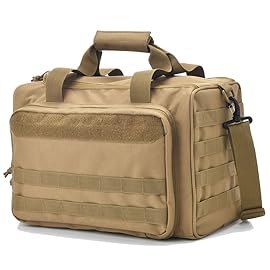 Tactical Gun Range Bag Deluxe Pistol Shooting Range Duffle Bags