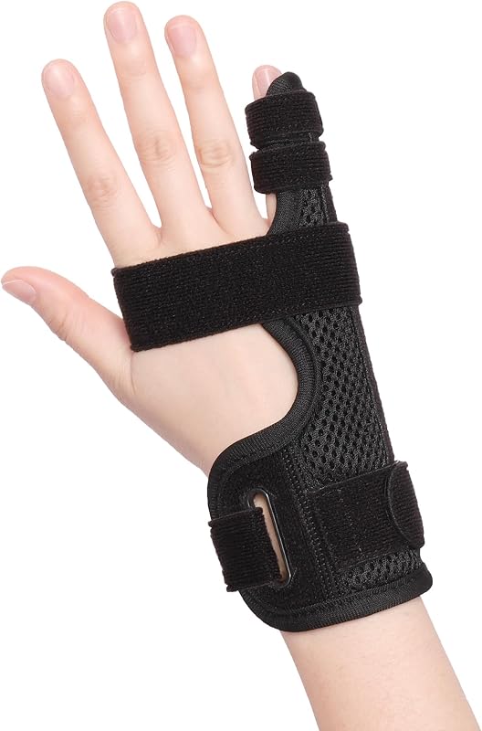 Pinky Finger Splint, Finger Splint for Pinky, Broken Finger, Trigger Finger, Metacarpal Splint Hand Brace, Little Finger Brace for Tendonnitis, Pain Relief, Fits for Left & Right Hand(M)