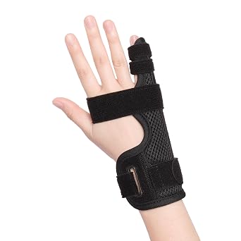Pinky Finger Splint, Finger Splint for Pinky, Broken Finger, Trigger Finger, Metacarpal Splint Hand Brace, Little Finger Brace for Tendonnitis, Pain Relief, Fits for Left & Right HandS