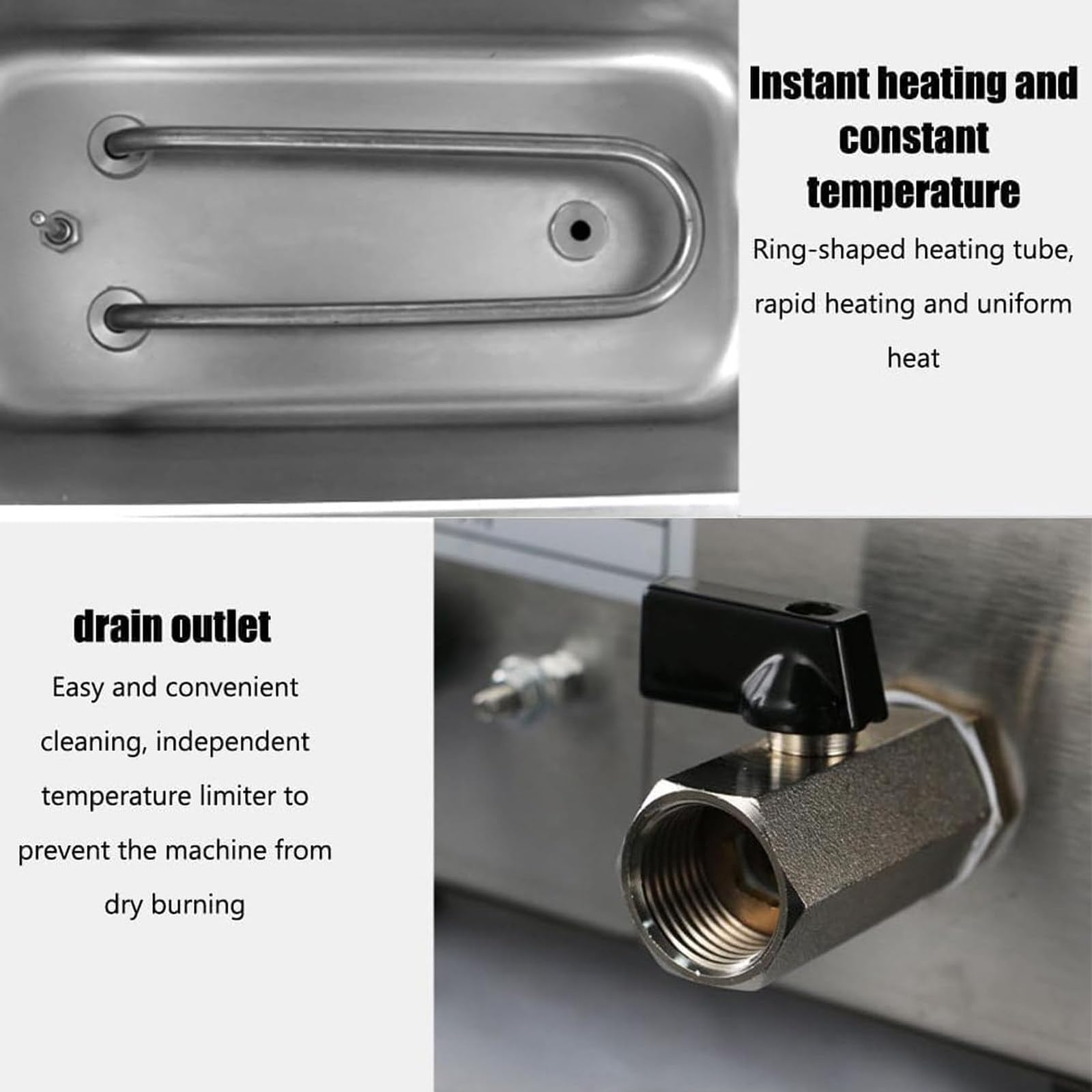 Máquina Comercial Cocer Huevos, Cocedores Automáticos Huevos, Cocedor Automático Huevos con Agua Caliente, Asa Anti-Quemaduras, Gran Capacidad, 50 Huevos Pasados por Agua, Mollets Y Duros