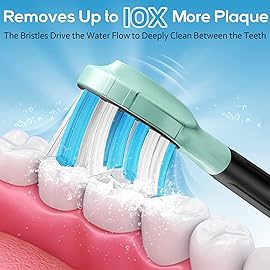 Aoremon Replacement Toothbrush Heads for Philips Sonicare C3 Premium Plaque Control HX9044/65 G3 Gum Care HX9054/65 W3 4100 5100 6100 7500 C1 C2 Flexcare Diamondclean HealthyWhite, 6 Count, Black