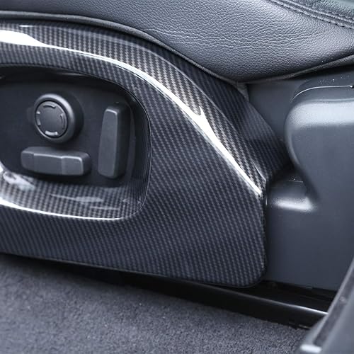 Miniatura 6 de Accesorios de coche ABS fibra de carbono asiento lateral marco cubierta ajuste para Rover Range Rover Vogue Autobiography Sport 2013-2017