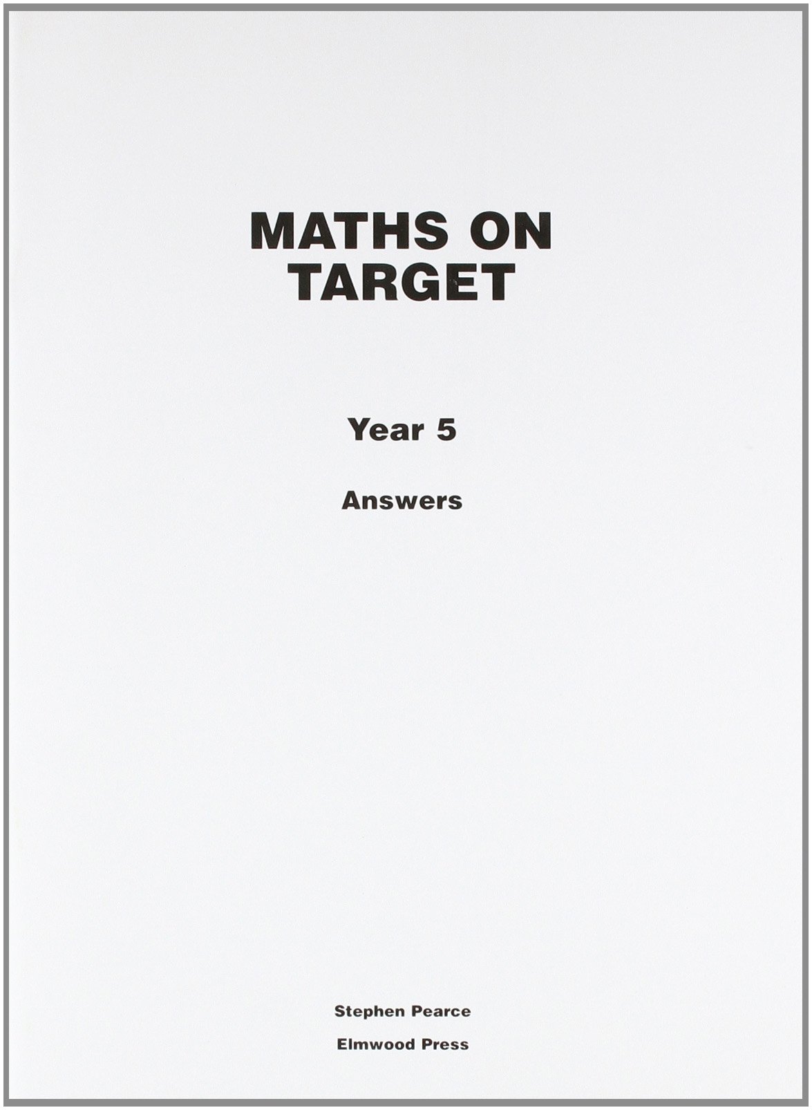 Maths on Target Year 5 Answers