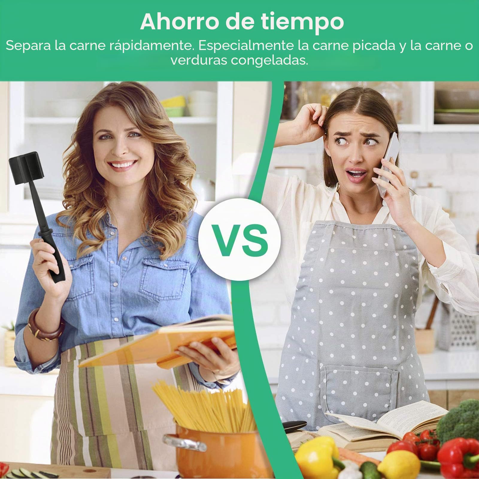 Picador de carne, picador de carne molida, triturador multifuncional resistente al calor y picador de mezcla para carne de hamburguesa, carne molida, pavo y más