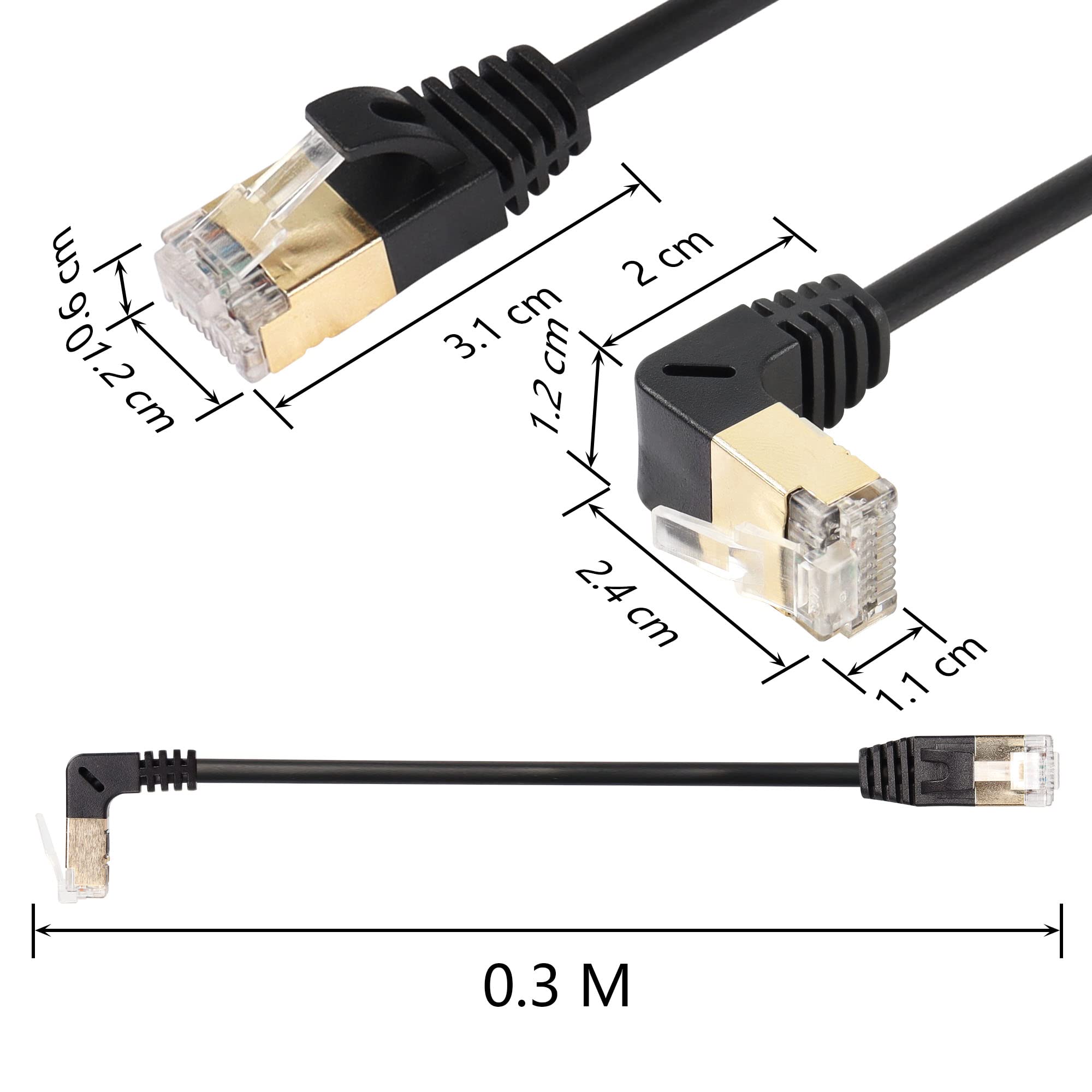 Image secondaire de Câble Ethernet SinLoon RJ45 Cat8 Ultra Haut Débit 40 Gbit/s