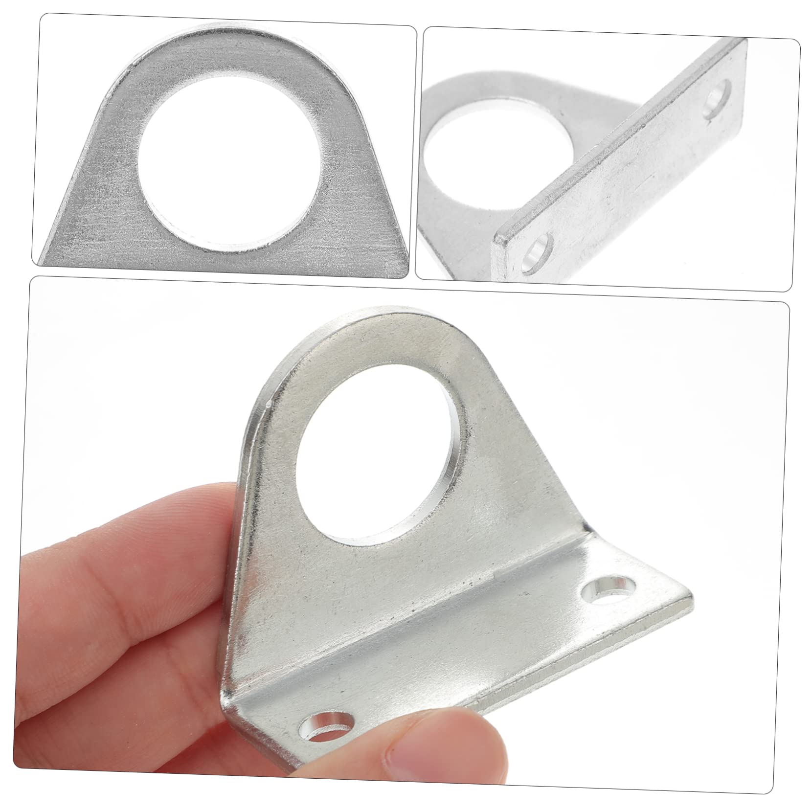 3 Paare U-Klemme für Zylinderstange Halterung für pneumatische Zylinder pneumatischer Zylinder Luftzylinder Zylinderhalterung pneumatische Teile Edelstahl 304 Silver