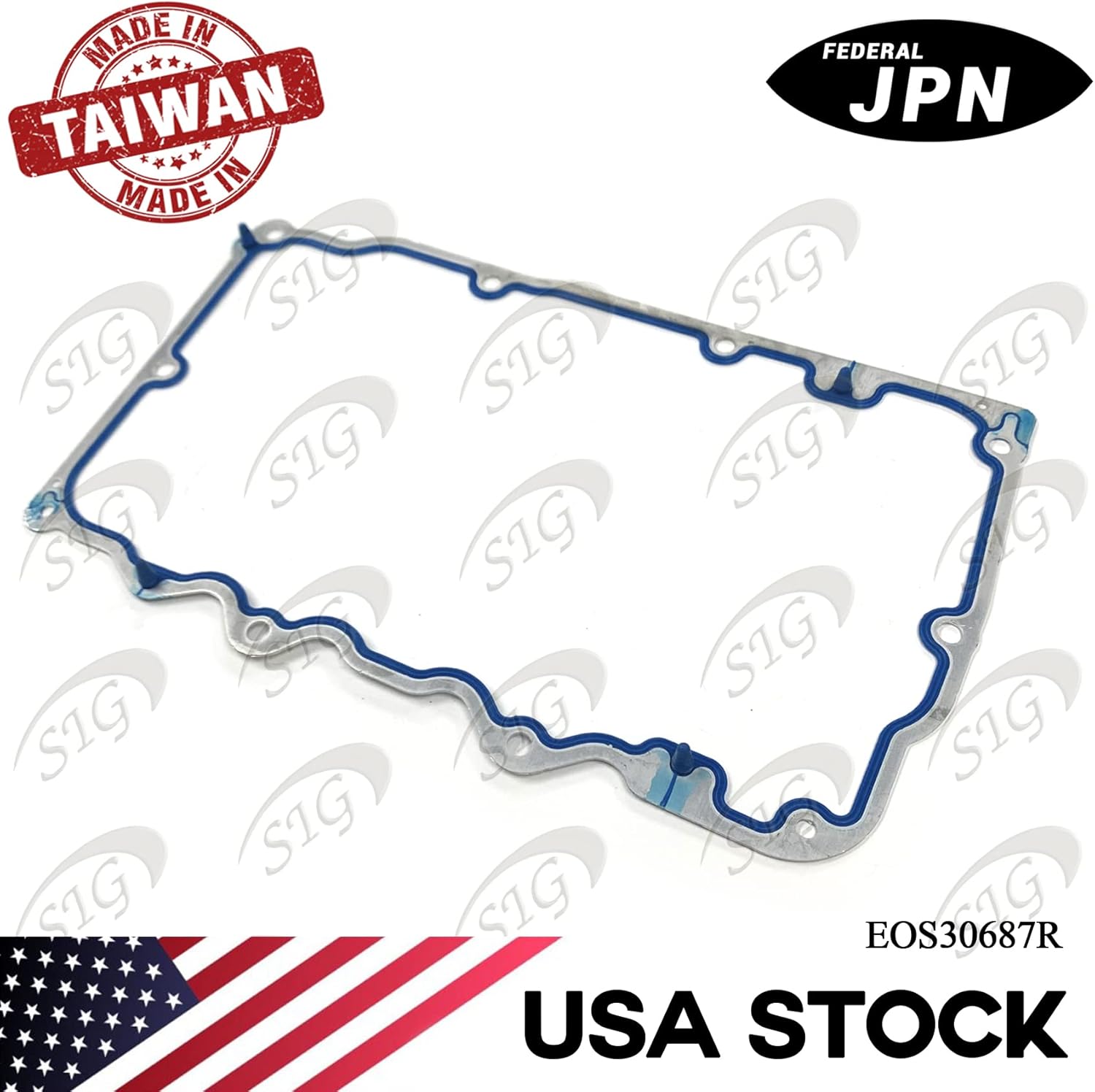 Oil Pan Gasket Compatible with Ford & Land Rover & Mazda & Mercury Model Explorer & Explorer Sport Trac & Mustang & Ranger & B4000 & Mountaineer with Engine Base 4.0L V6 (Rep# OS30687R) - EOS30687R