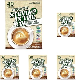 Organic Stevia In The Raw, Plant Based Zero Calorie Natural Sweetener, Sugar Substitute, Sweetener for Coffee, Hot & Cold ...