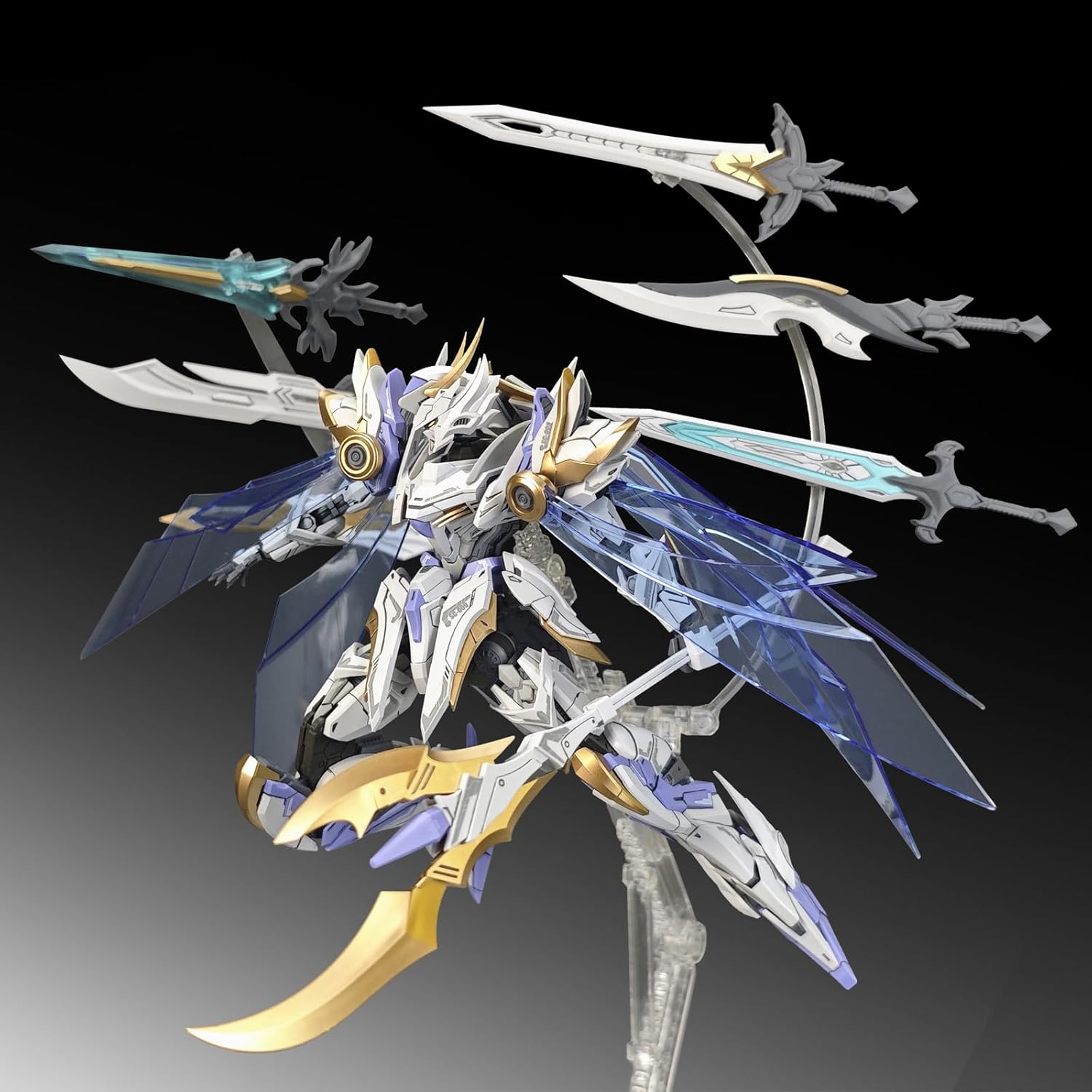 Pipigirl 1:144 Plastic Action Figures Kits, Divine Invoker Percival, 6.3 in Mecha Model, Easy to Assemble