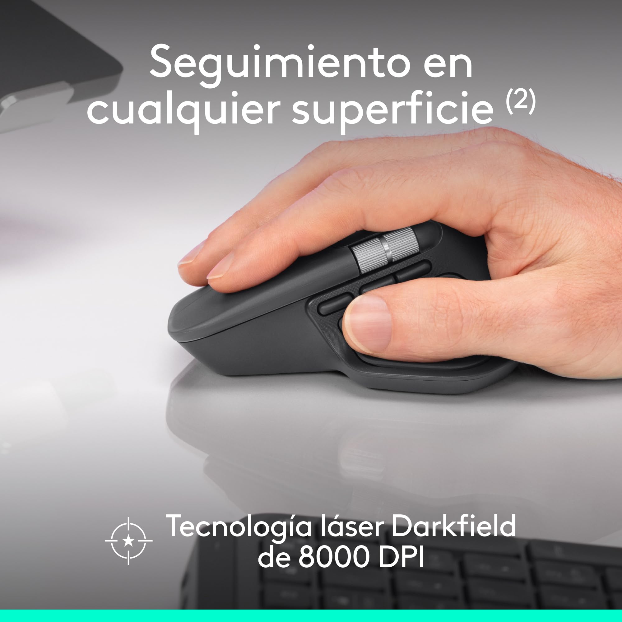 Logitech MX Master 4 for Business Ratón inalámbrico + Teclado inalámbrico MX Keys for Business con Receptor Logi Bolt, Bluetooth, Carga USB-C, clics discretos, Windows/Mac/Chrome/Linux (Grafito)