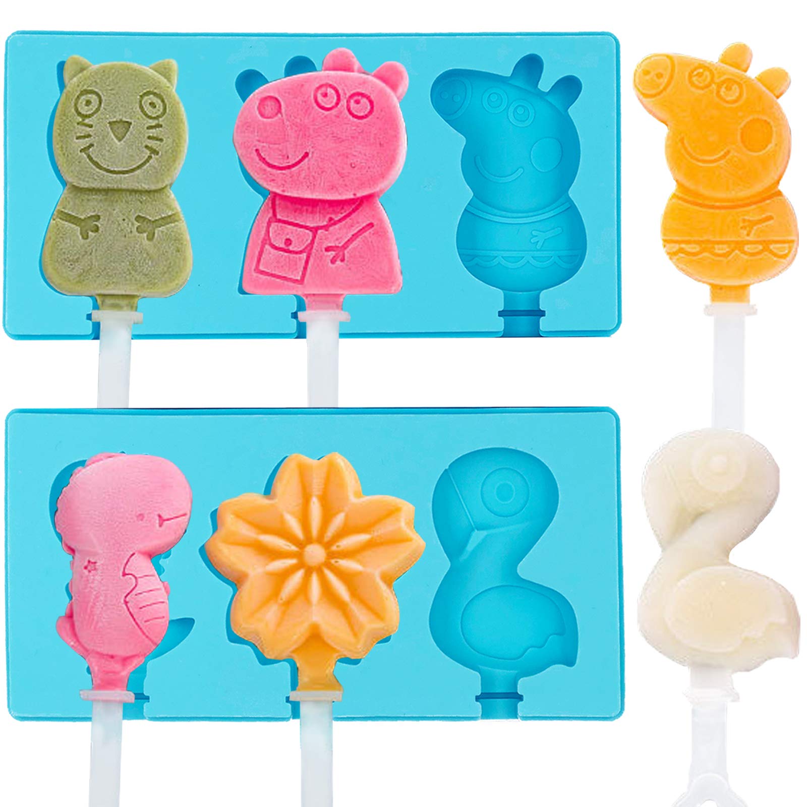 Micacorn Eisformen 3er Set - BPA-freie Silikonformen Für Eis Am Stiel