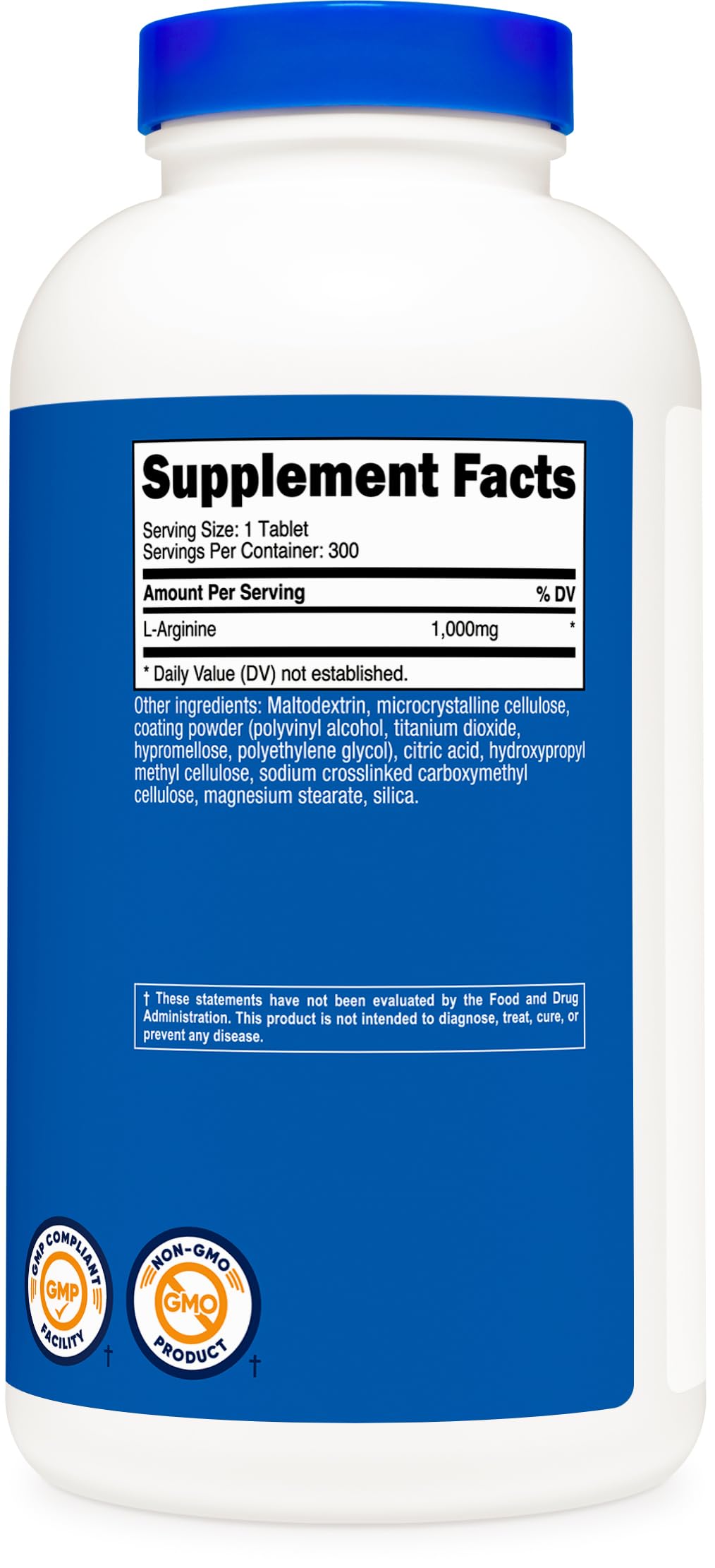 Nutricost L-Arginine 1000mg, Amino Acid Tablets (300 Tablets) — Amazon image 5