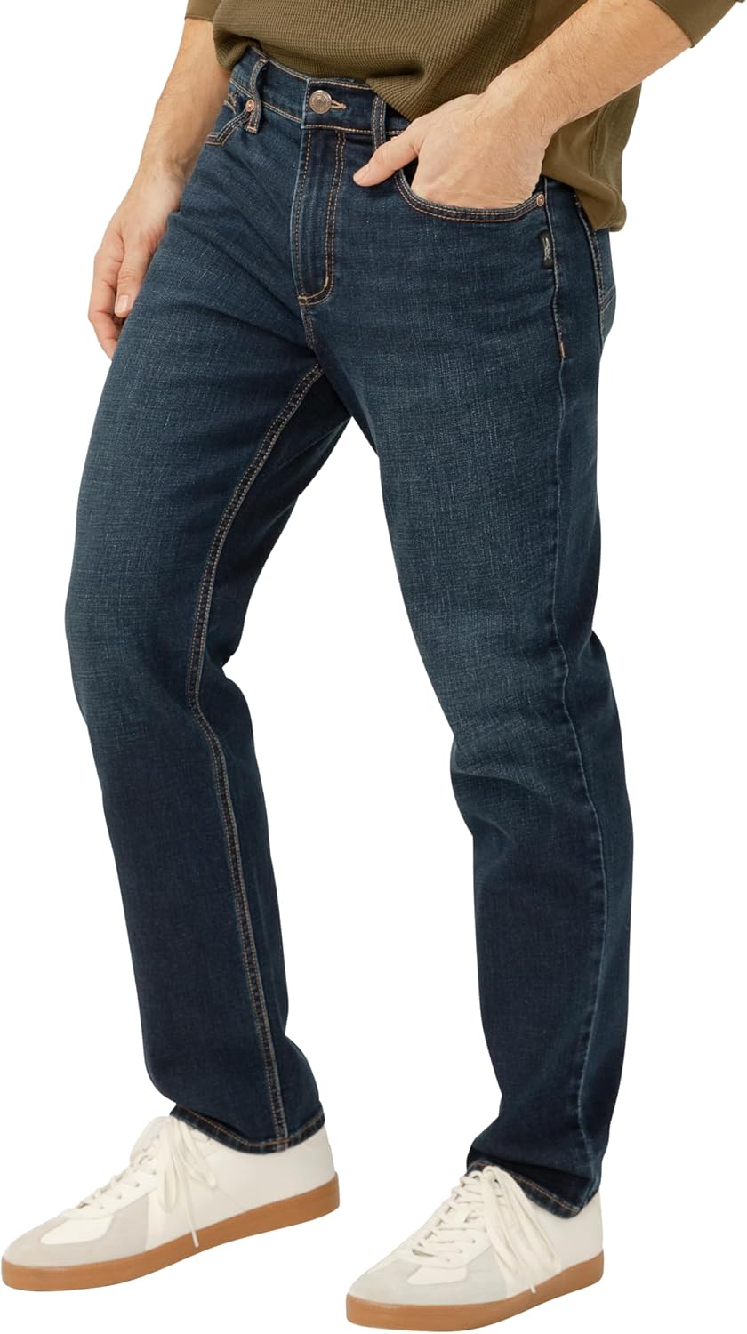 Silver Jeans Co. Men's Eddie Classic Athletic Fit Tapered Leg Jeans