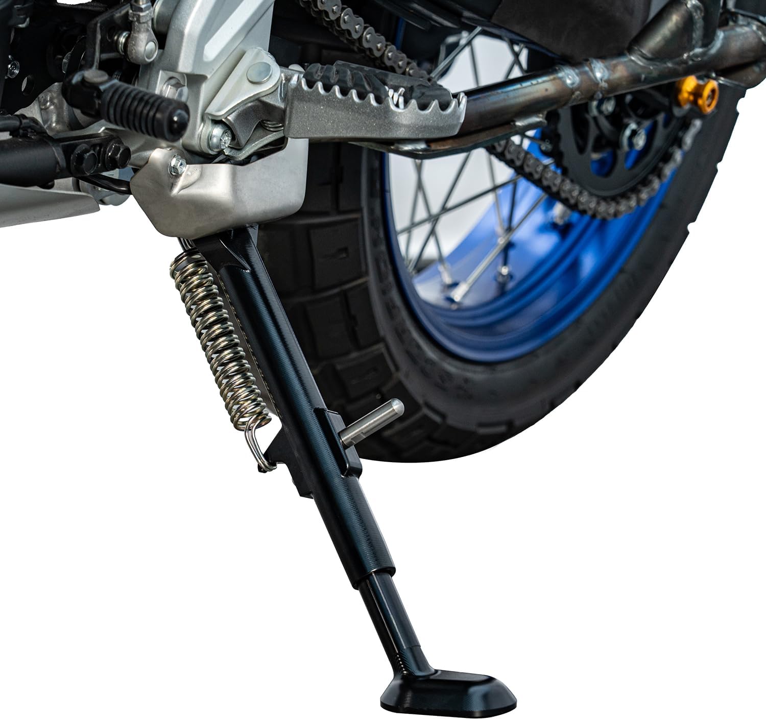 Motorcycle Adjustable Kickstand for Yamaha Tenere 700 2025 2026 Tenere700 Foot Kick Side Stand Leg Support Foot Side Stand (Black)