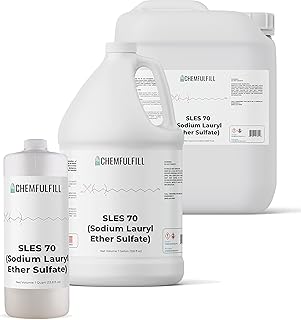 Chemfulfill Sodium Lauryl Ether Sulfate 70% â€“ SLES 70% (SLES70) (Half-Gallon (64 fl oz))